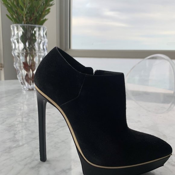 Saint Laurent suade boots